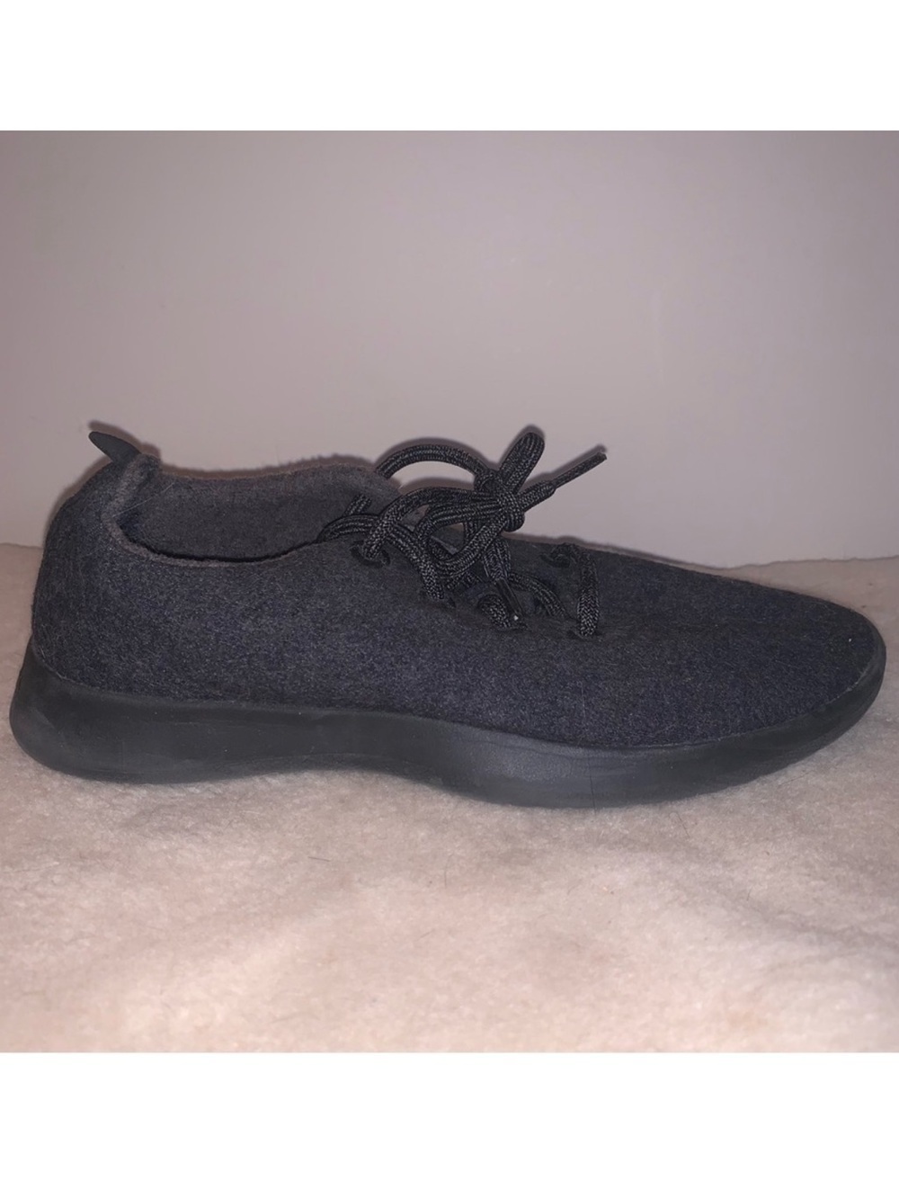Allbirds Black Merino Wool Sneakers Minimalist Comfort 9
